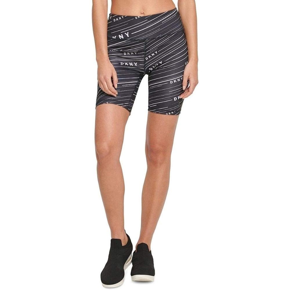 DKNY Womens Meterorite Print High Waist Bike Shorts Size X-Small
